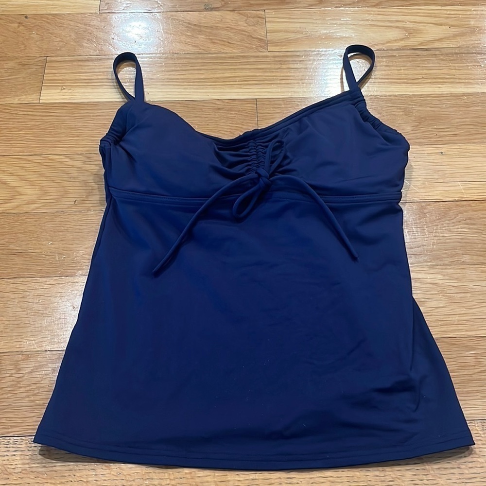LANDS’END blue swim tankini size 4.